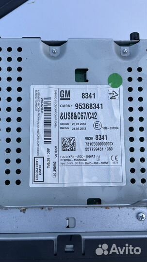 Магнитола Chevrolet Cruze