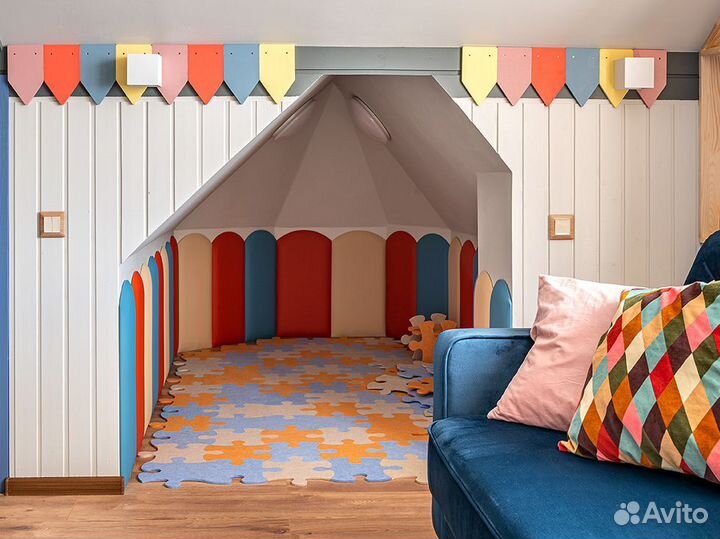 Мягкие стеновые панели в детской