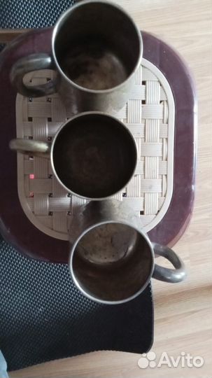 Кружки, рюмки, поднос Индия