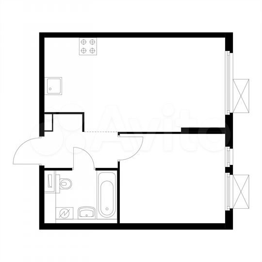 1-к. квартира, 37,8 м², 26/33 эт.