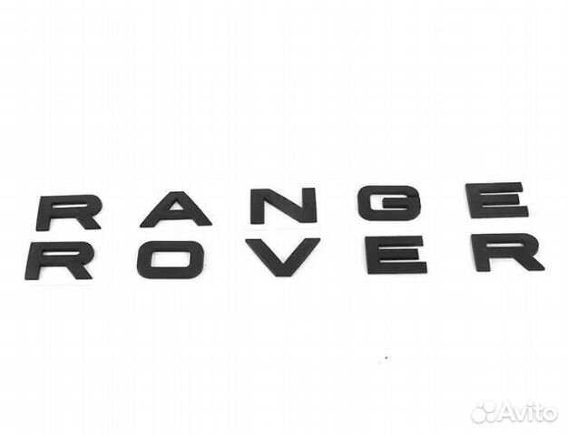Надпись эмблема шильдик Range Rover черный
