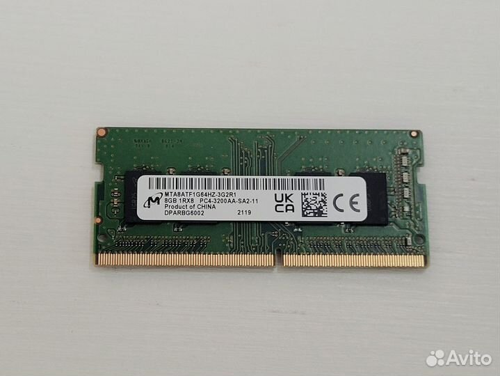 Оперативная память DDR4 8Gb 3200MHz SO-dimm