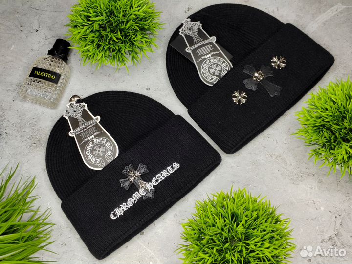 Шапка Chrome Hearts черная