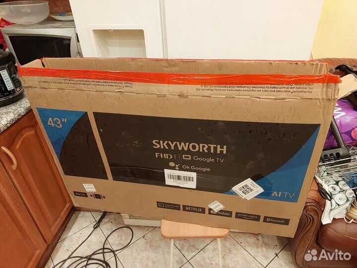 Коробка от телевизора 43 дюйма