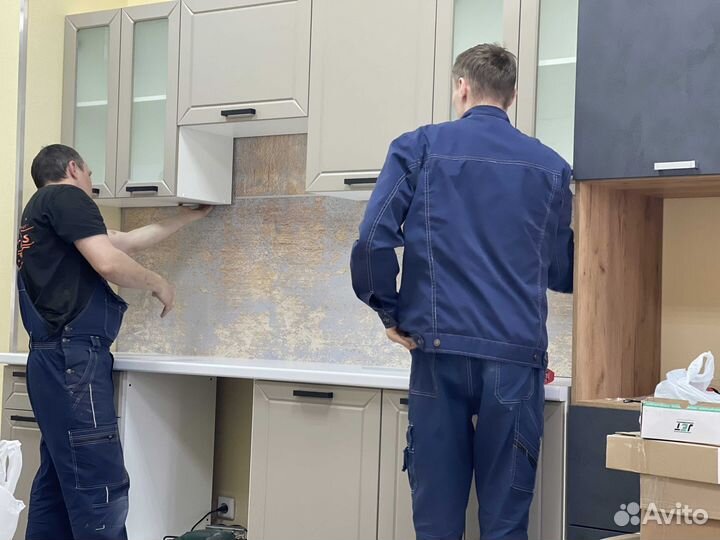 Кухня угловая мдф ваниль с Доставкой