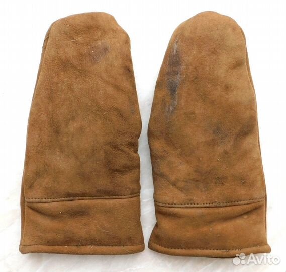 Рукавицы варежки зимние меховые советские б/у