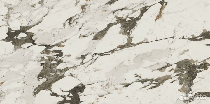Плитка керамогранит под мрамор 120х60 глянец