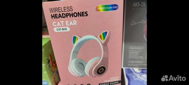 Беспроводные наушники ушки кошки