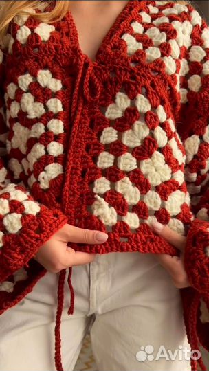Кардиган бабушкин квадрат
