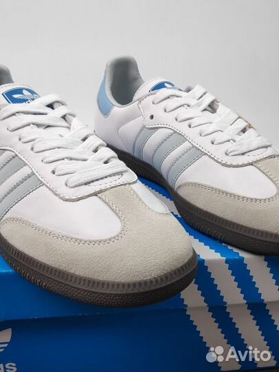 Adidas originals samba og white blue