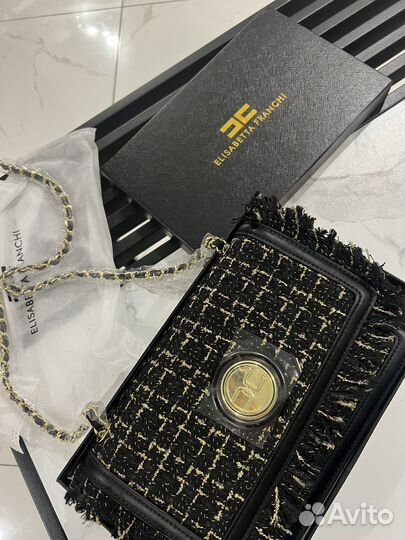 Сумка Elisabetta franchi твид