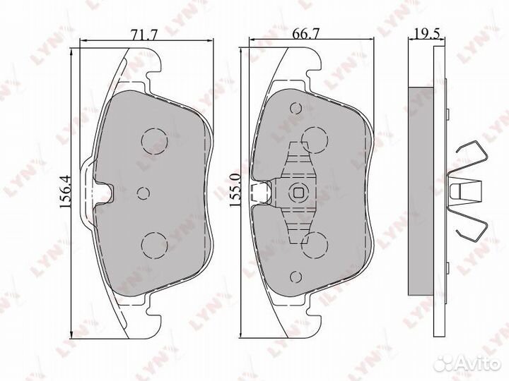 BD-3004 колодки тормозные передние Ford Mondeo