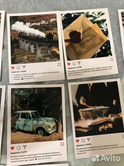 Набор из 12 мини открыток Гарри Поттер