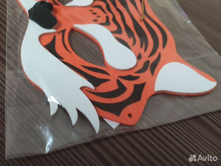 Новая маска тигра из фетра