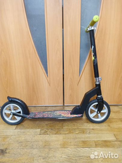Самокат складной детский, надувные колёса