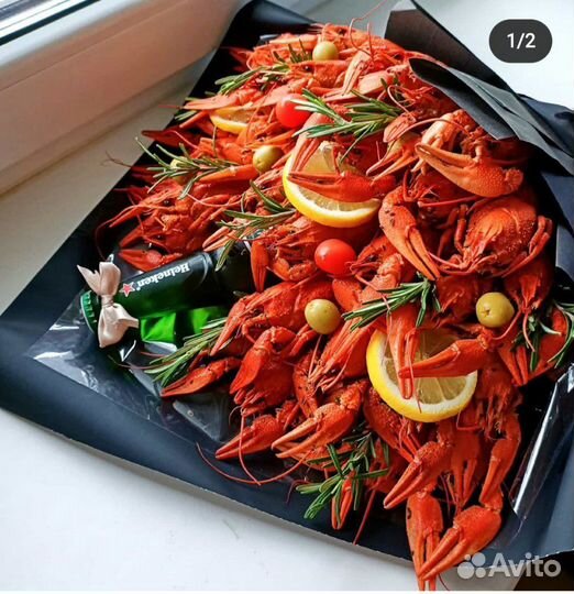 Букеты из раков