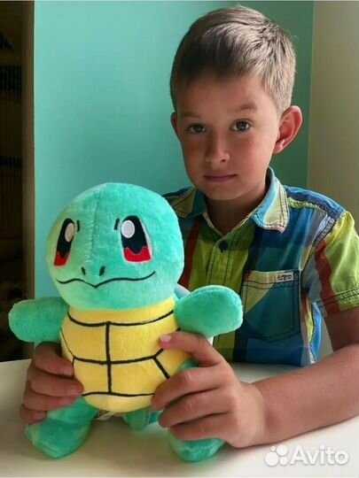 Мягкая игрушка Сквиртл Покемон 25 см,Pokemon Сквир