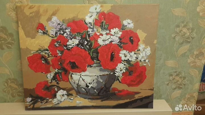 Картины новые 3 шт.холст,акрил.краски