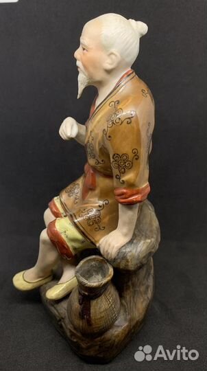 Статуэтка отшельник Янь Цзылин. Рыбак. Старый Кита