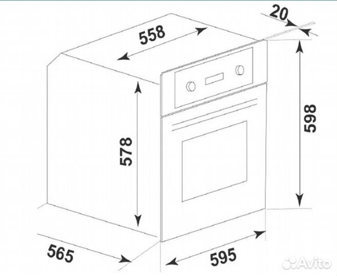 Духовка электрическая встраиваемая