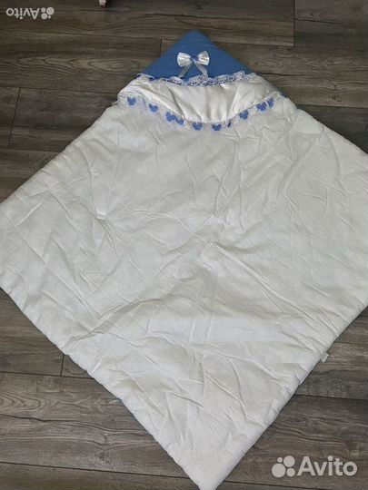 Конверт одеяло на выписку для мальчика
