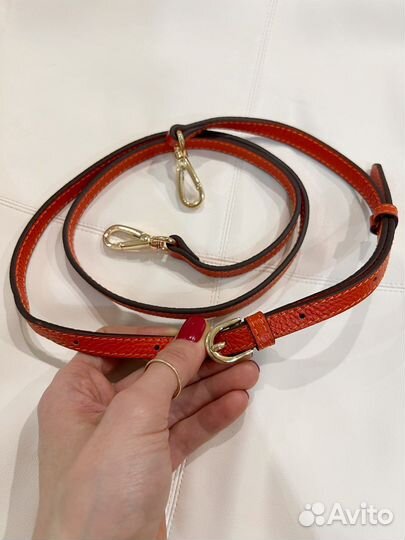 Кожаный ремень для сумки