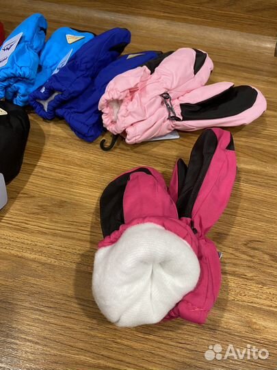 Варежки краги зимние детские непромокаемые