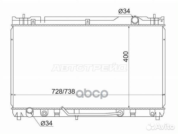 Радиатор Toyota Camry (XV30) 01-06 / Lexus ES