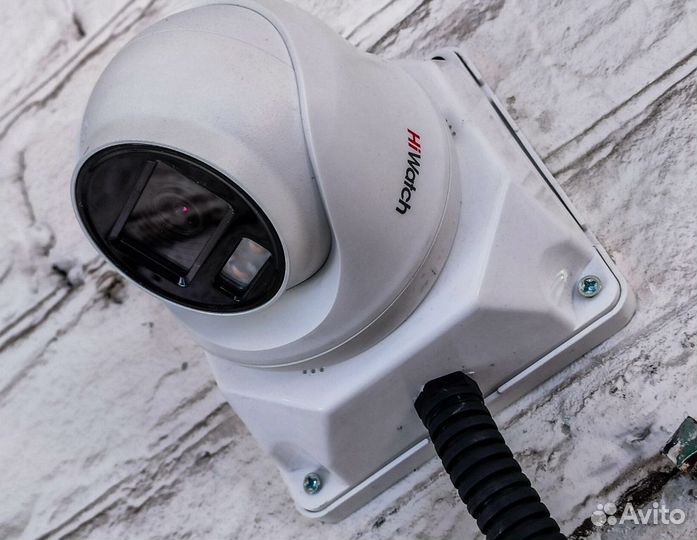 Монтаж и подключение купольной видеокамеры