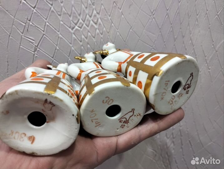 Фарфоровые статуэтки Барышня.Дулево