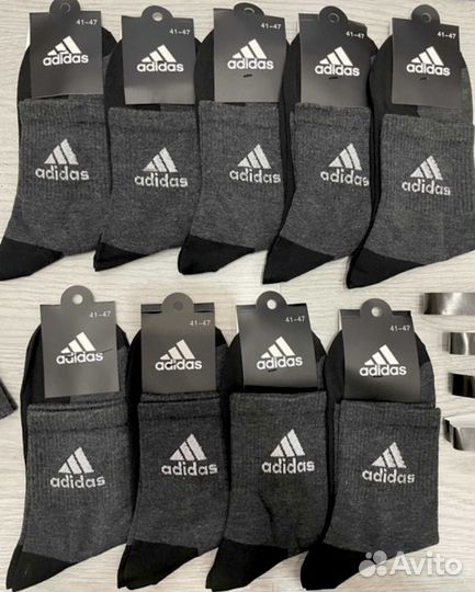 Мужские кожаные кроссовки Adidas фишки