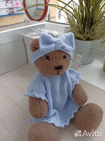 Мишутка Маша вязаная игрушка