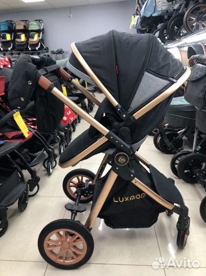 Коляска 3в1 трансформер черная