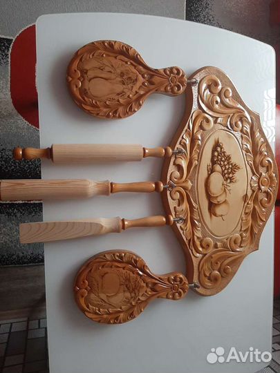 Набор кухонный резной