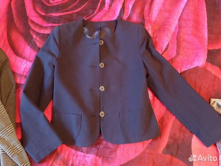 Пиджак школьный синий для девочки