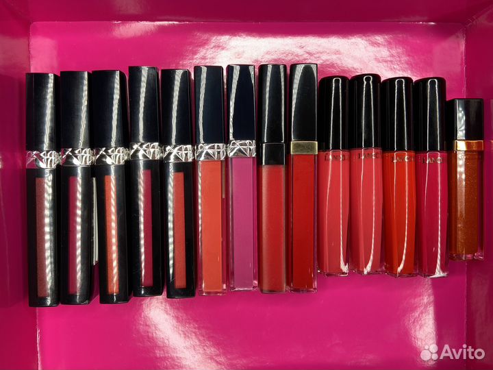 Chanel Dior Lancome Givenchy блеск для губ новые