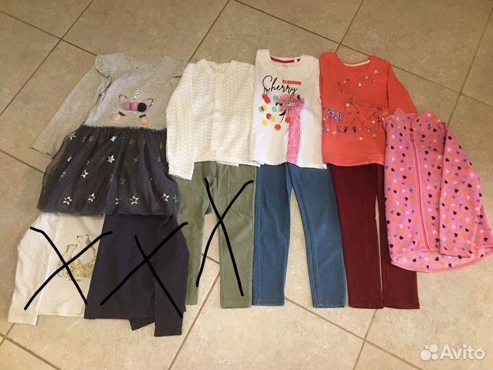 Вещи пакетом на девочку 104,110