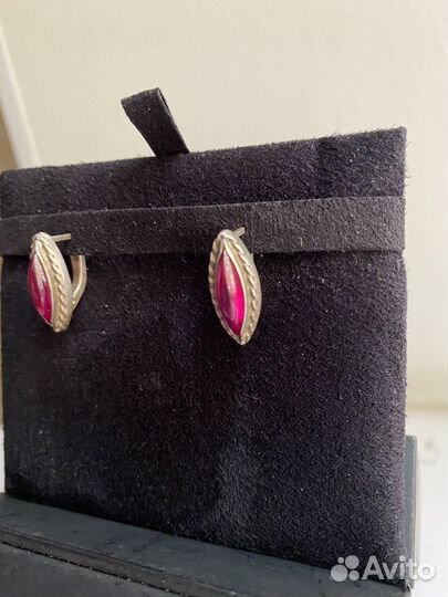 Винтажные серьги серебро СССР