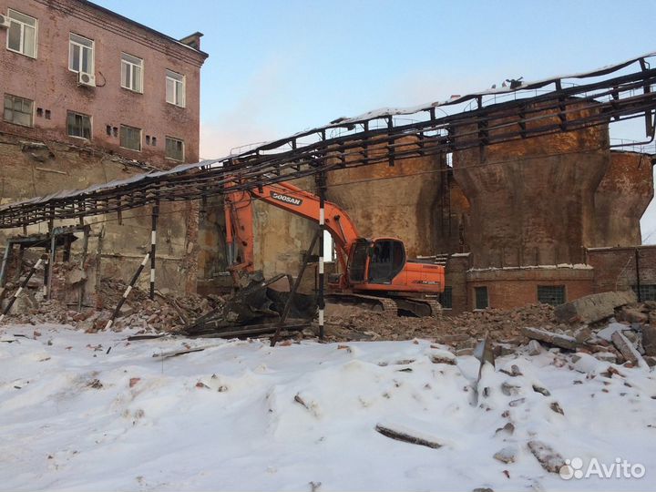 Демонтаж промышленных зданий, завода