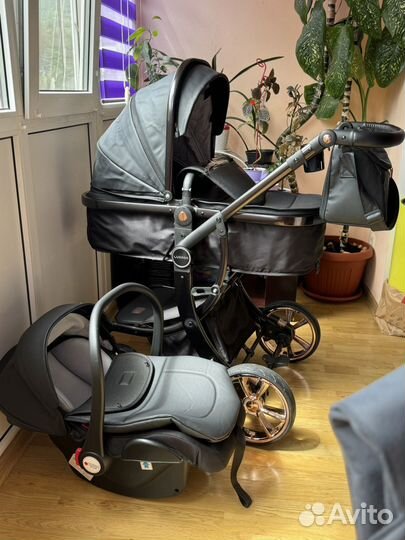 Коляска трансформер 3 в 1 luxmom 608