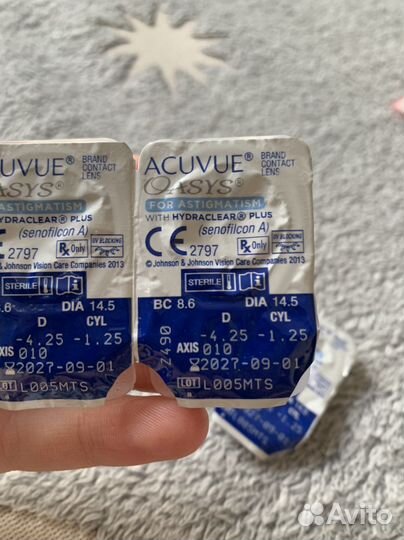 Линзы контактные acuvue oasys на месяц