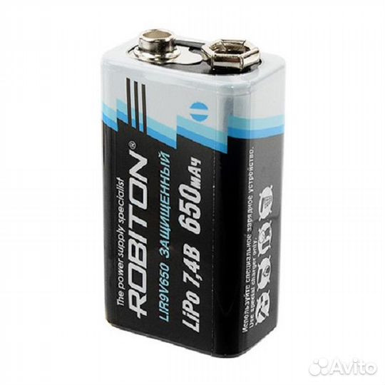 Аккумулятор Крона 6F22 (7.4V -650mAh) (R)