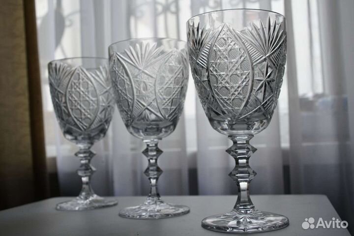 Фужеры хрустальные новые