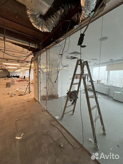 Межкомнатные стеклянные перегородки