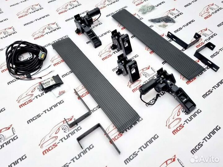 Пороги выдвижные Mercedes G-class W463 короткие