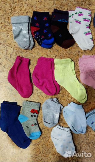 Носки пакетом на девочку до года