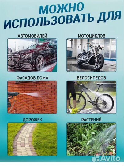 Новая авто Мойка высокого давления аккумуляторная