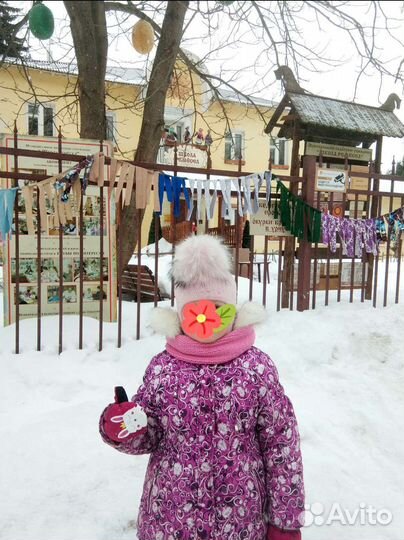 Шапка шлем зимняя для девочки Angel 52 - 54