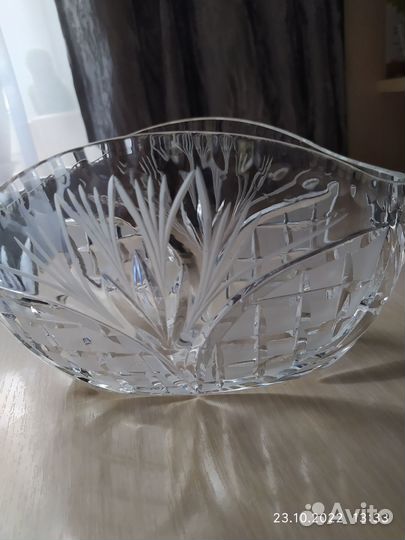 Салатник хрустальный