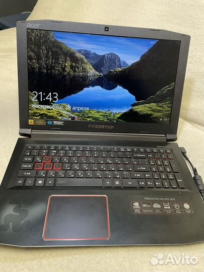Игровой ноутбук Acer predator helios 300